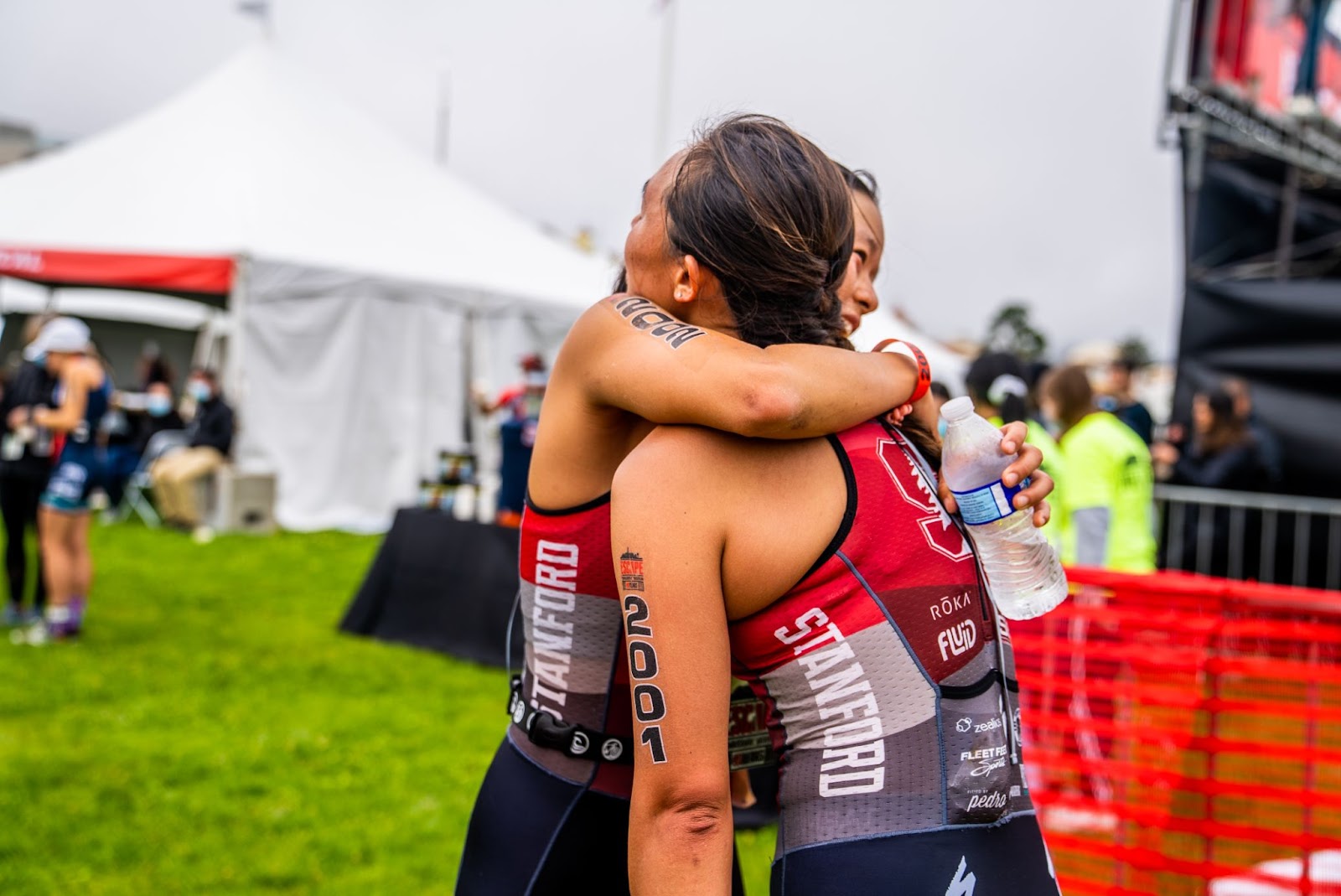 Companionship at the Escape from Alcatraz Triathlon